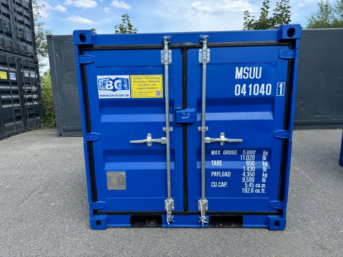 6 Fuß Lagercontainer NEU Seecontainer Selfstorage Baucontainer
