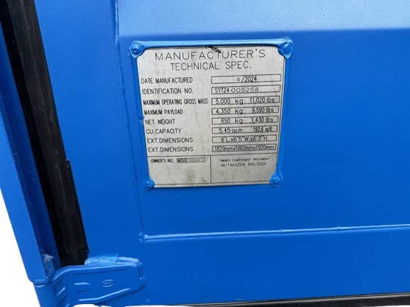 6 Fuß Lagercontainer – IICL Standard (Selfstorage)