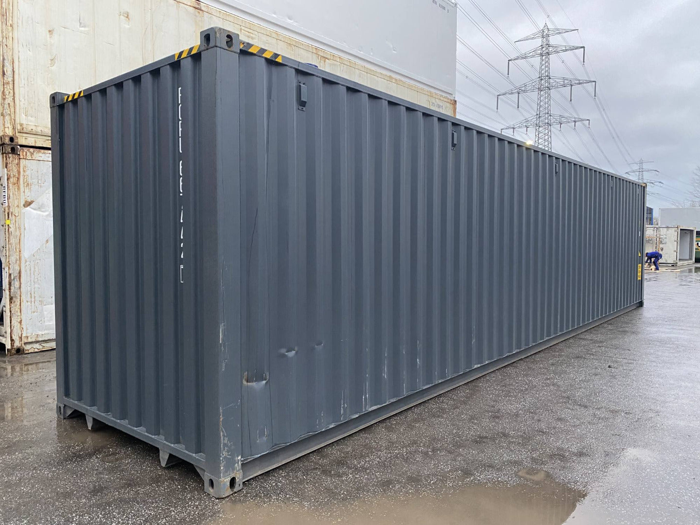40' Fuß HC Container mit Reifenregal