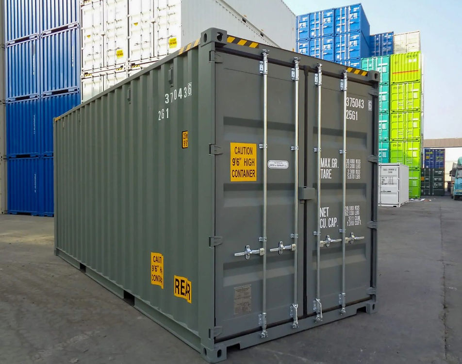 20 Fuß High Cube Doppeltür-Versandcontainer – IICL-Standard